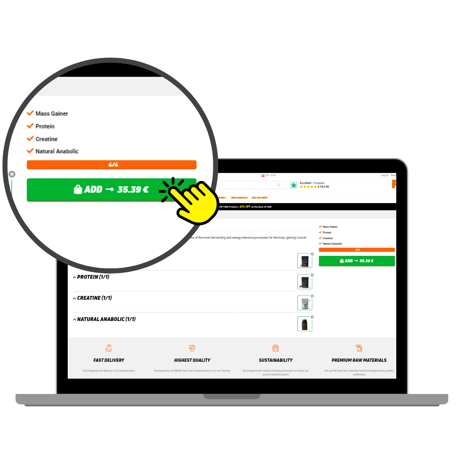 Schritt 3: Machen und dein Paket kaufen