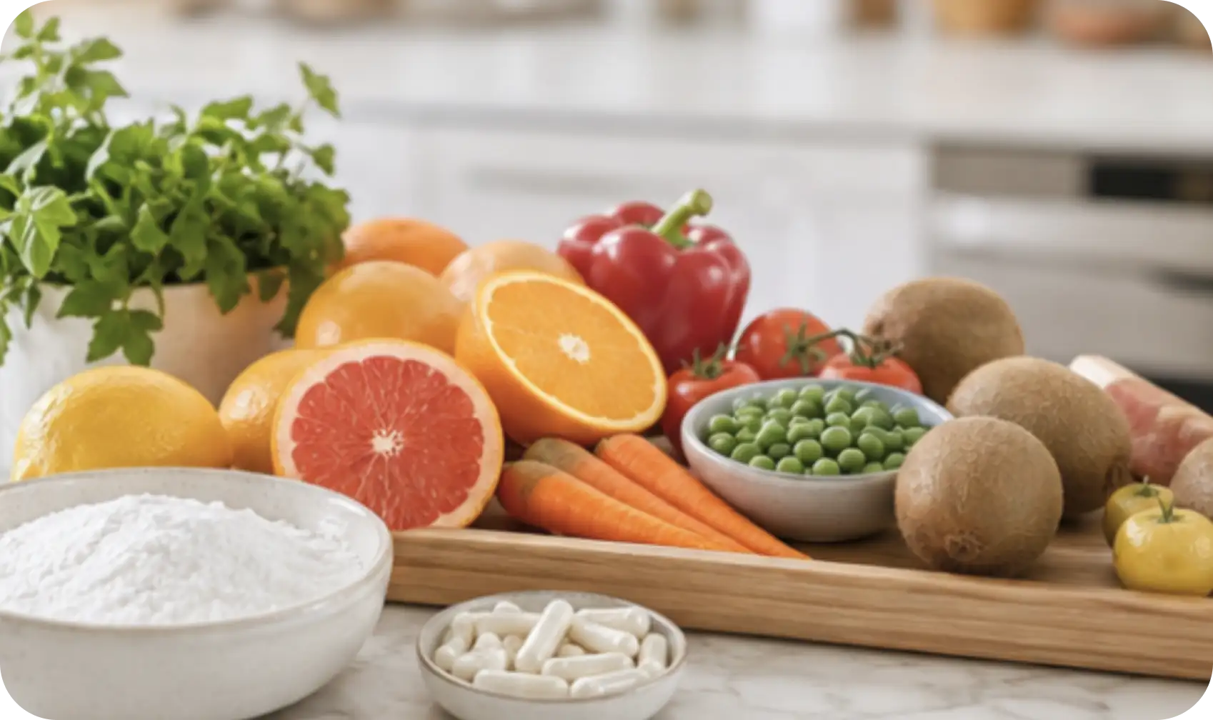 Nahrungsergänzungsmittel mit Vitamin C
